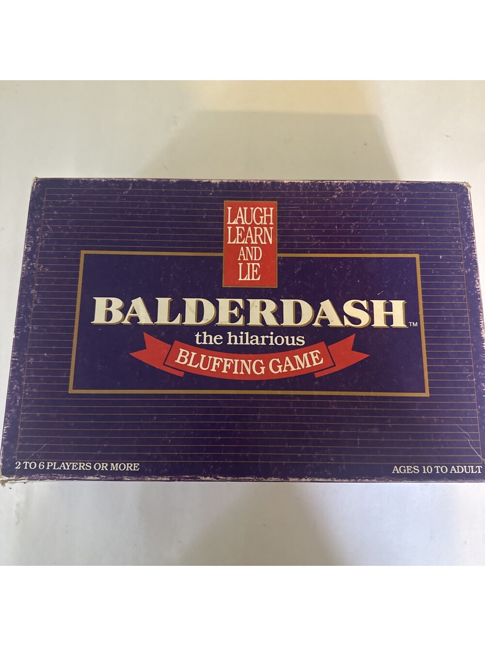 Balderdash Board Game Vintage 1984 Hilarious Bluffing Game Incomplete For Parts